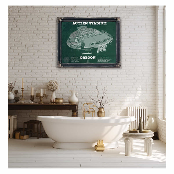 Vintage Autzen Stadium - Oregon Ducks Football Print