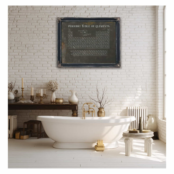 Modern Periodic Table of Elements Science Print - Framed or Unframed Chemistry Art