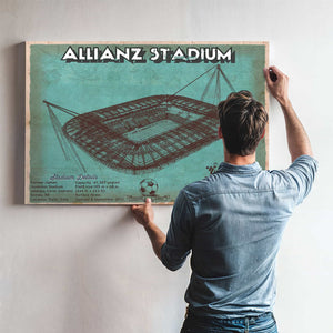 Juventus Football Club Allianz Stadium Stadium Soccer Team Color Print