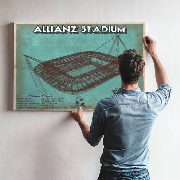 Juventus Football Club Allianz Stadium Stadium Soccer Team Color Print