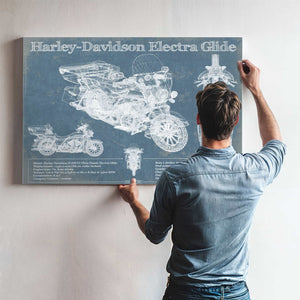 Harley-Davidson FLHTCUI Ultra Classic Electra Glide Vintage Motorcycle Patent Print