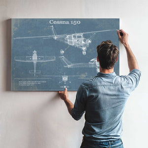 Cessna 150 Original Blueprint Art