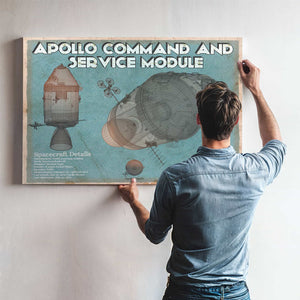 Apollo command and service module NASA Aviation Space Print