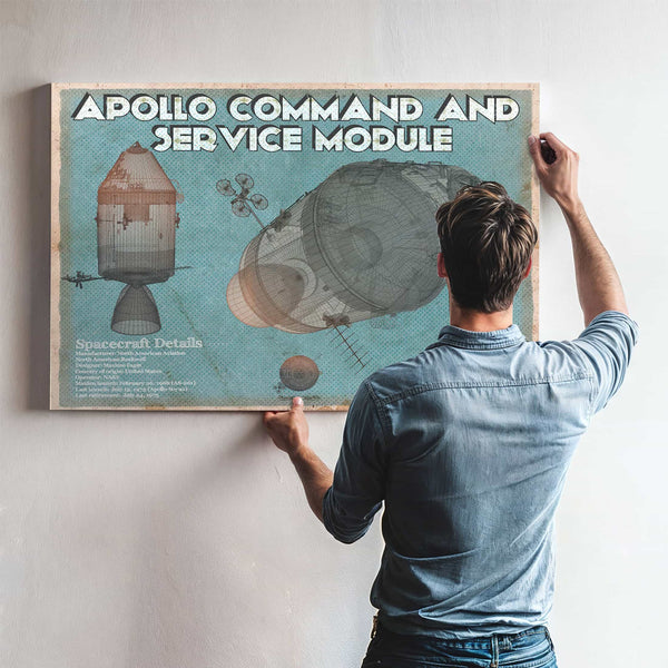 Apollo command and service module NASA Aviation Space Print