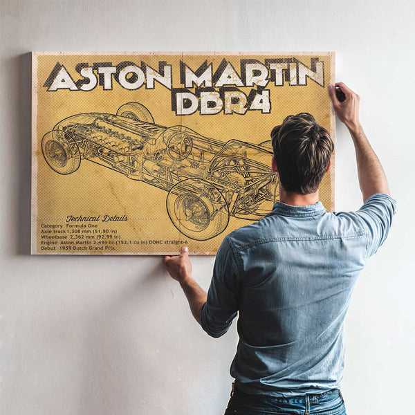 Aston Martin DBR4 Formula One Race Car Print