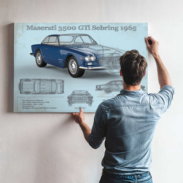 Maserati 3500 Gti Sebring Vintage Car Blueprint