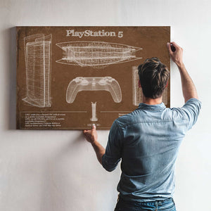 Playstation 5 Blueprint Original Wall Art