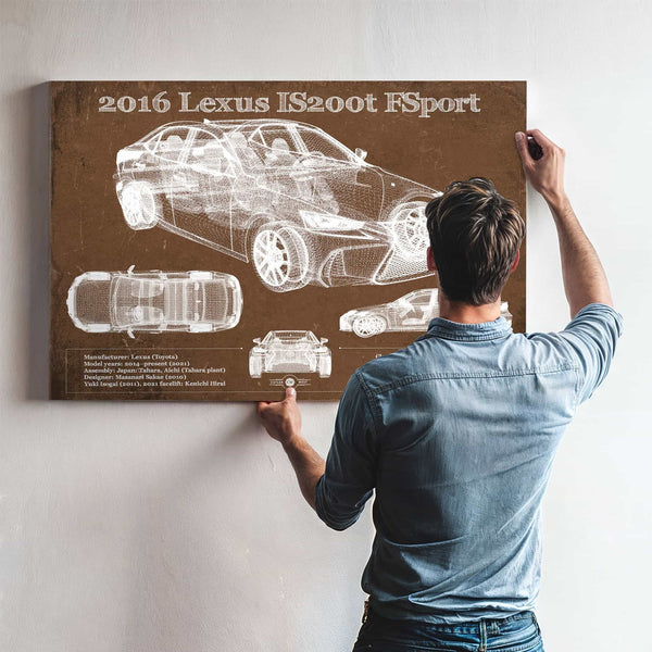 2016 Lexus IS (XE30) 200t F Sport (2017) Blueprint Auto Print