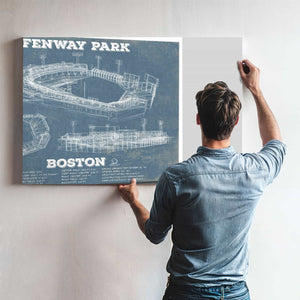 Vintage Boston Red Sox - Fenway Park Baseball Print