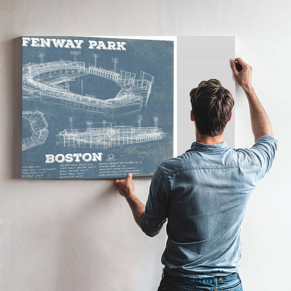 Vintage Boston Red Sox - Fenway Park Baseball Print