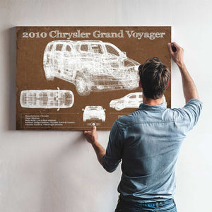 2010 Chrysler Grand Voyager Vintage Blueprint Auto Print
