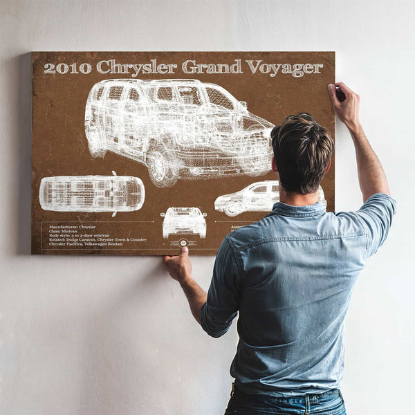 2010 Chrysler Grand Voyager Vintage Blueprint Auto Print