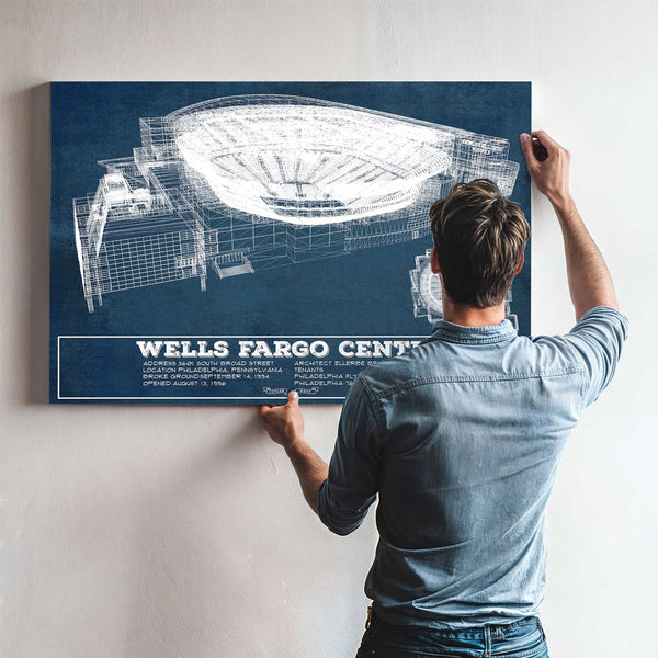 Philadelphia Flyers Wells Fargo Center Philadelphia Seating Chart - Vintage Hockey Print