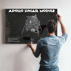 Apollo Lunar Module (LEM) NASA Aviation Blueprint Print