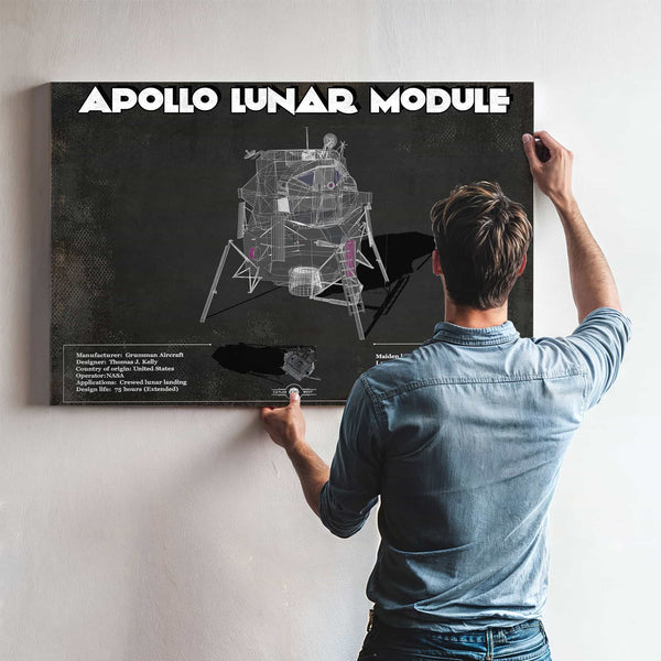 Apollo Lunar Module (LEM) NASA Aviation Blueprint Print