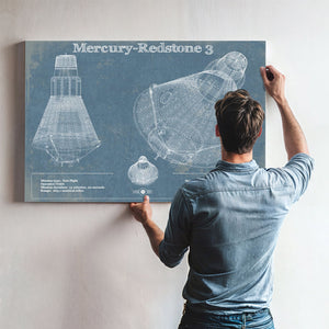 Mercury-Redstone 3 (Freedom 7) NASA Aviation Space Print