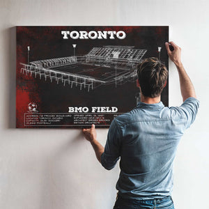 Toronto F.C. - BMO Field Vintage MLS Soccer Print 2