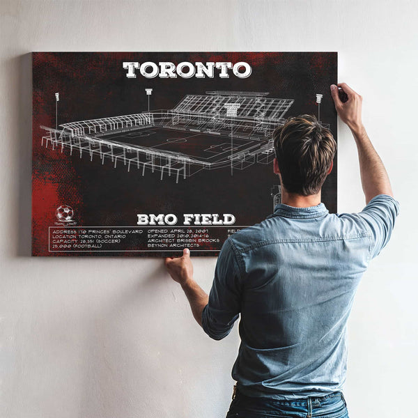 Toronto F.C. - BMO Field Vintage MLS Soccer Print 2