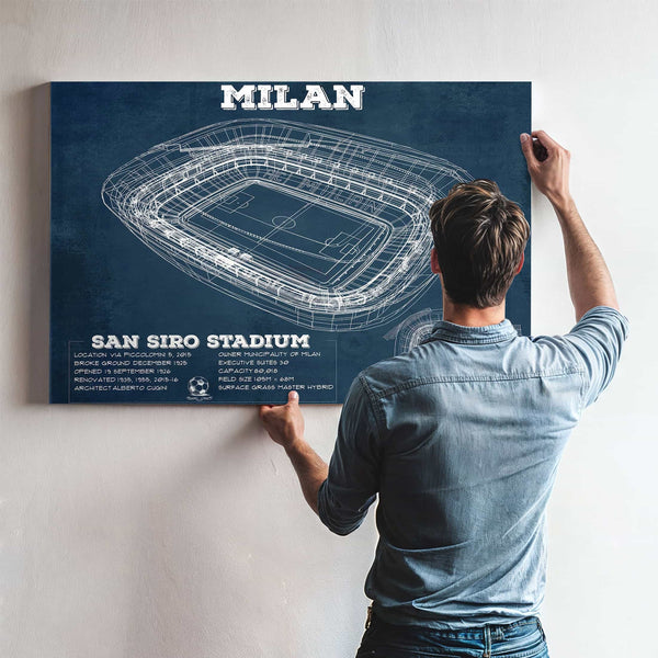 AC Milan San Siro Stadium Soccer Print