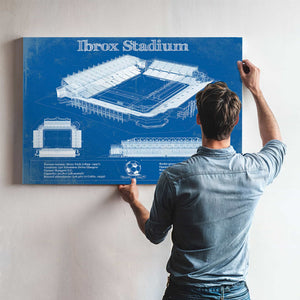 Rangers Football Club Ibrox Stadium Soccer Print
