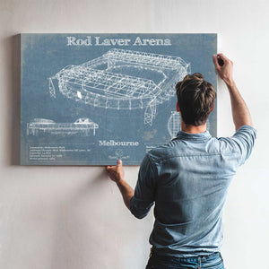 Rod Laver Arena Park Vintage Australian Open Arena Print