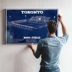 Toronto F.C. - BMO Field Vintage MLS Soccer Print