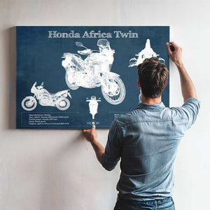 Honda CRF1000L/CRF1100 Africa Twin Motorcycle Patent Print