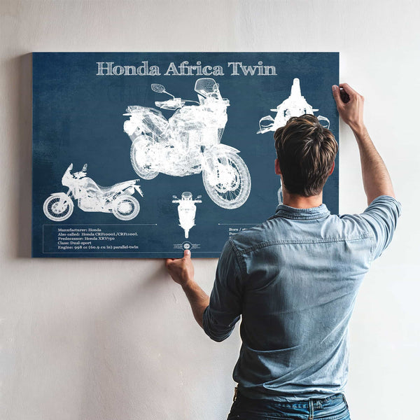 Honda CRF1000L/CRF1100 Africa Twin Motorcycle Patent Print