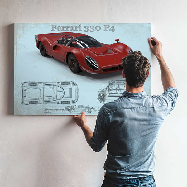Ferrari 330 P4 Vintage Sports Car Print