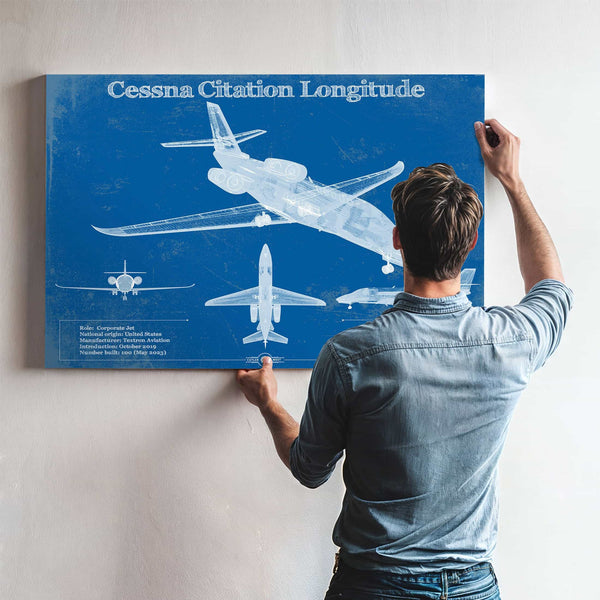 Cessna Citation Longitude Original Blueprint Art