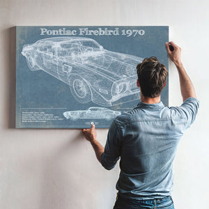 1970 Pontiac Firebird Vintage Auto Print