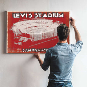 Vintage San Francisco 49ers - Levi's Stadium NFL Print