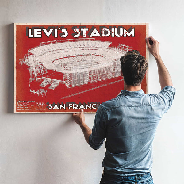 Vintage San Francisco 49ers - Levi's Stadium NFL Print