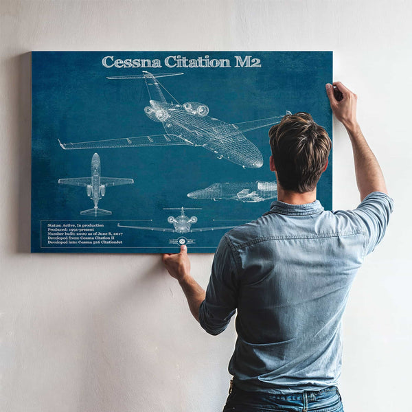 Cessna Citation M2 Original Blueprint Art