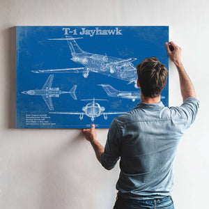 T-1 Jayhawk Vintage Blueprint Coffee Cup
