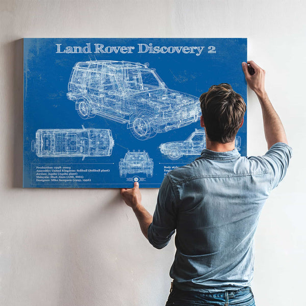 Land Rover Discovery Series 2 Blueprint Vintage Auto Patent Print