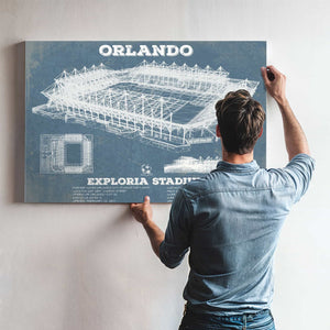 Orlando City Soccer Club - Exploria Stadium Soccer Print