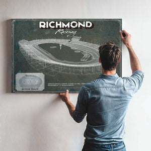Richmond Raceway NASCAR Race Track Print