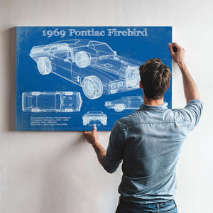 1969 Pontiac Firebird 400 Vintage Auto Print