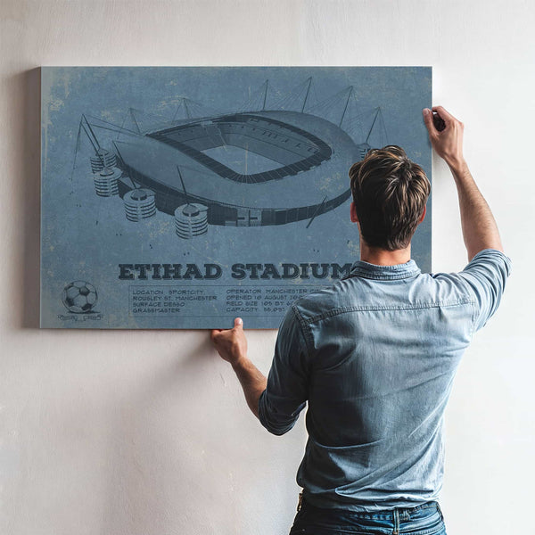 Manchester City FC- Etihad Stadium Soccer Print