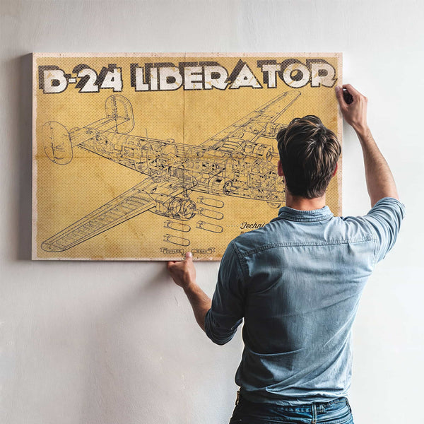 Boeing B-29 Superfortress Patent Blueprint Original Military Wall Art