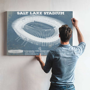India national football team - Salt Lake Stadium Soccer Print