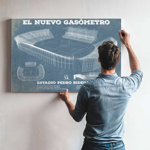El Nuevo Gasómetro Print Club Atlético San Lorenzo De Almagro Soccer Print