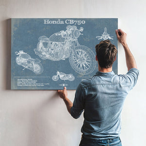 Honda CB750 Motorcycle Patent Print