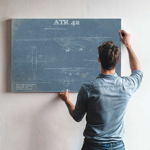 ATR 42 Vintage Aviation Blueprint with Optional Custom Pilot aviation-2