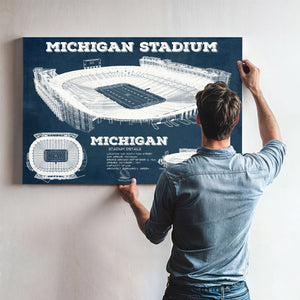 Michigan State Spartans - Spartan Stadium Vintage Football Team Art