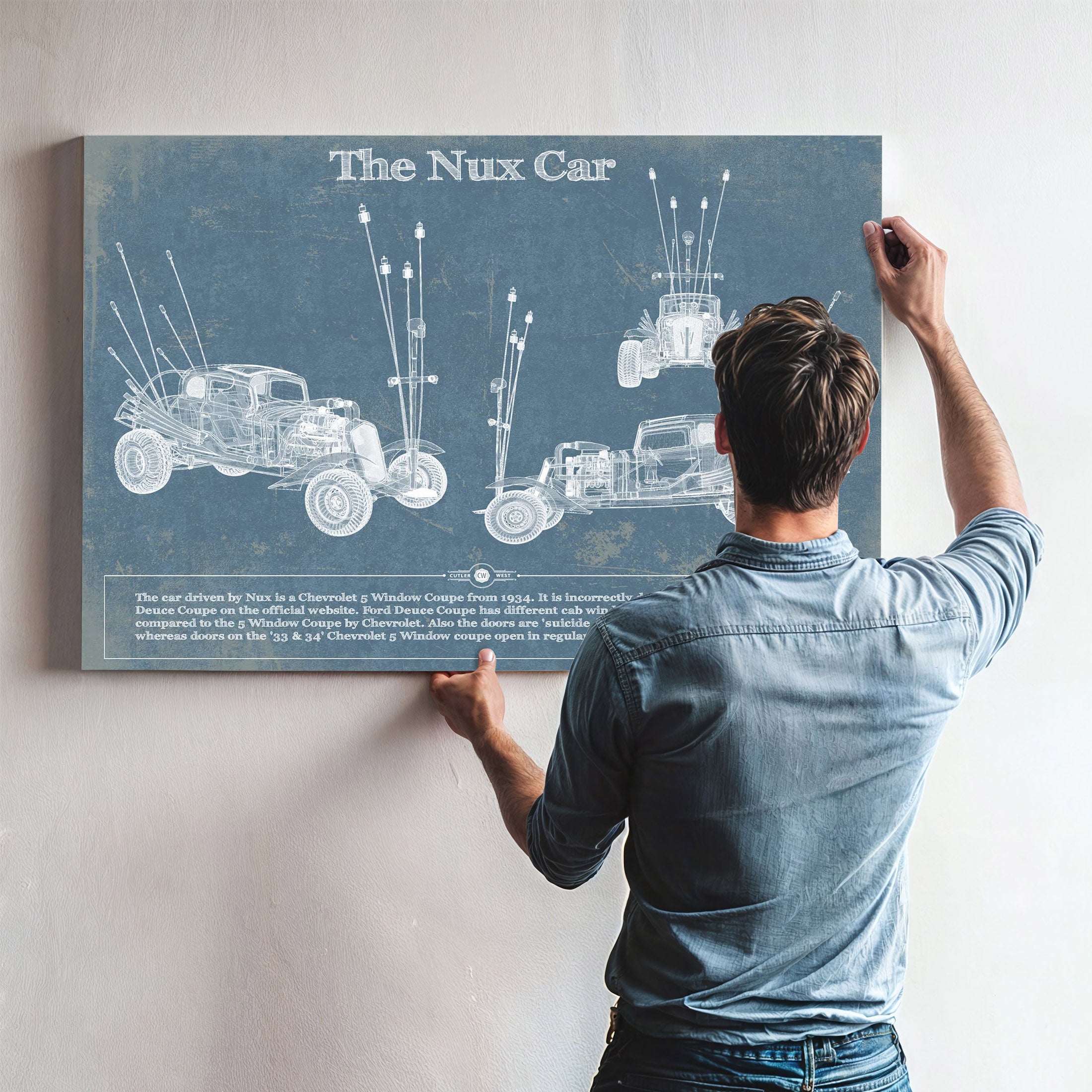 1934 The Nux Car Wall Art Print | Cutler West