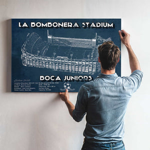 Boca Juniors F.C La Bombonera Stadium Soccer Print 2