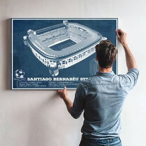 Real Madrid Football Club - Santiago Bernabeu Stadium Soccer Print