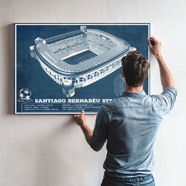 Real Madrid Football Club - Santiago Bernabeu Stadium Soccer Print